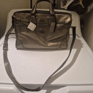 Coach Ryder Satchel In Pewter